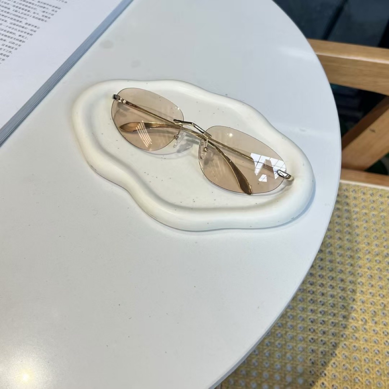UV400 Rimless Shades, Cat Eye  - Women'S Fashion Eyeglasses incelemesi ve fiyatı