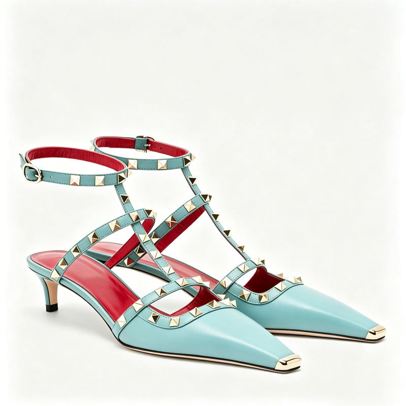 2026 Women's Rivet Low Heel Sq - Women Fashion Show incelemesi ve fiyatı