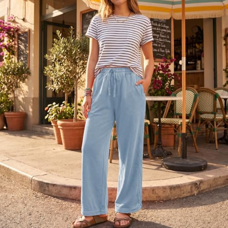 Hixiaohe Women's Casual Wide L - Wide Leg Palazzo Pants incelemesi ve fiyatı