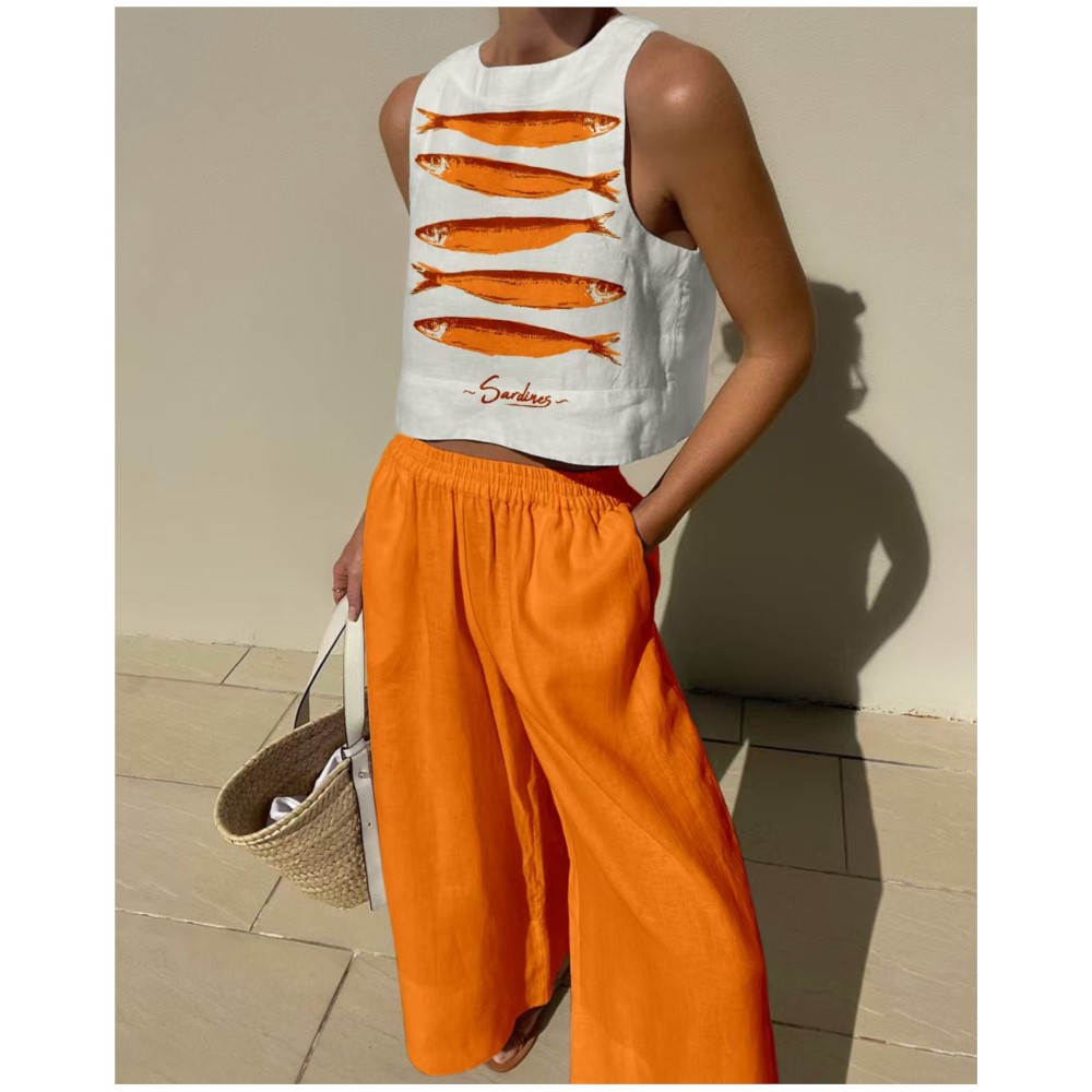 Bohemian Casual Vest And Long  - Wide Leg Palazzo Pants incelemesi ve fiyatı