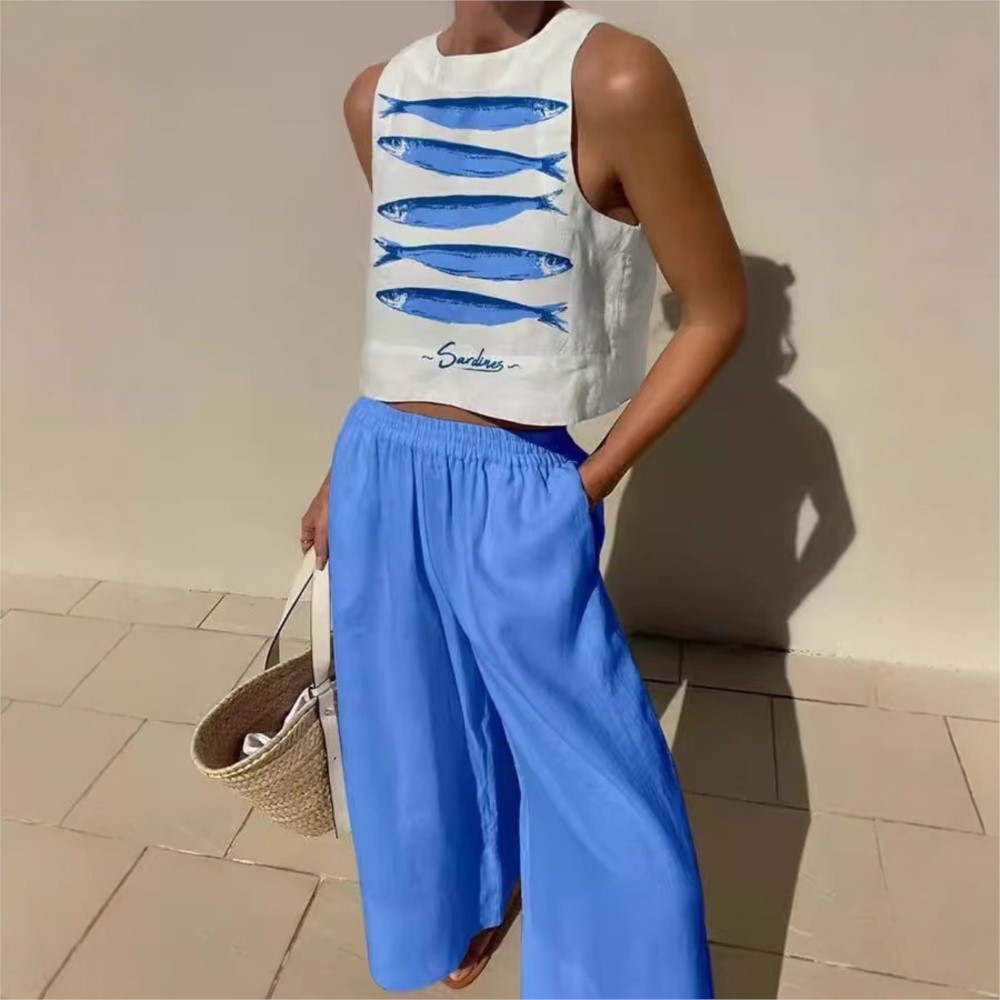 Bohemian Casual Vest And Long  - Wide Leg Palazzo Pants incelemesi ve fiyatı
