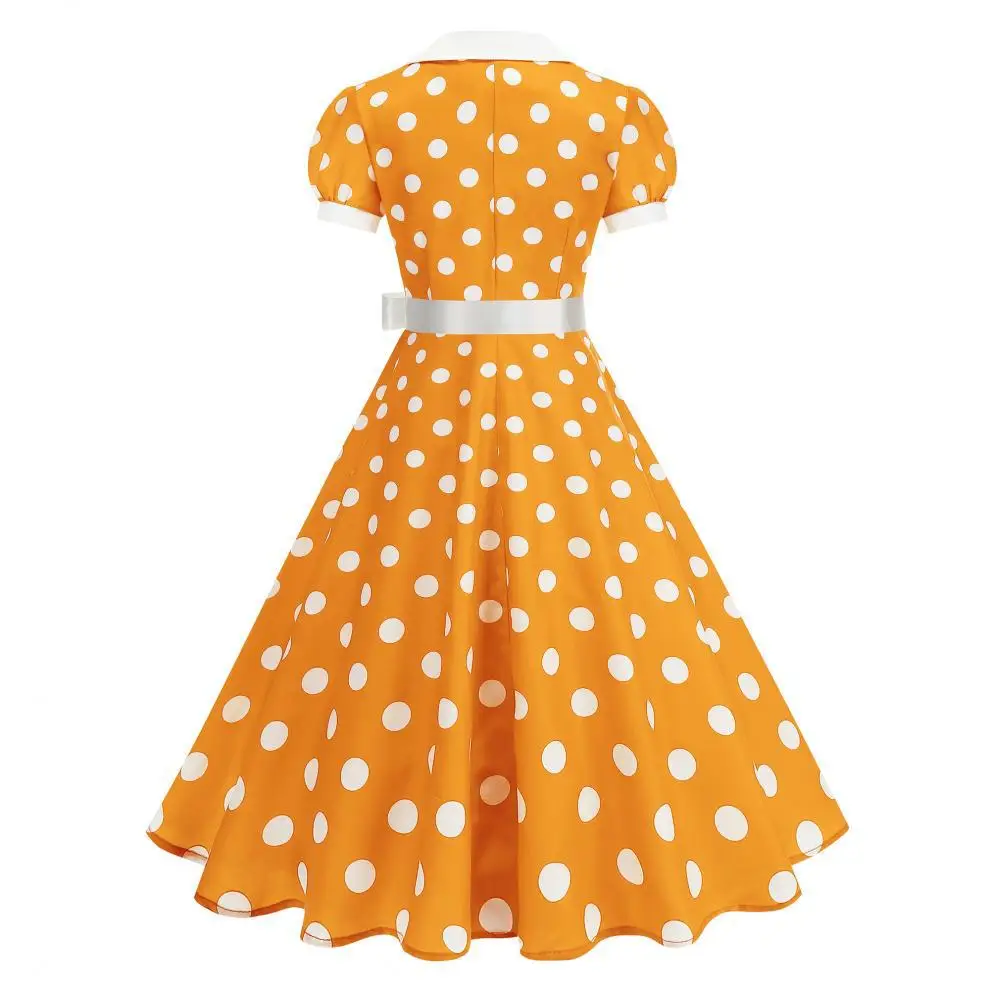 Vintage Polka Dot Summer Dress - Women'S Fashion Of The 60S incelemesi ve fiyatı
