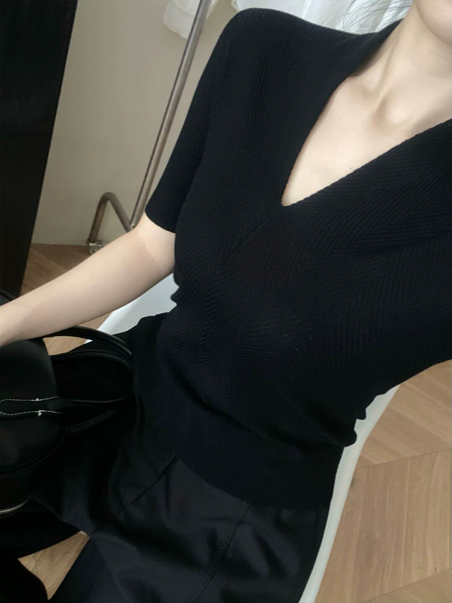 Light Luxury High-End White V- - Women Fashion Style incelemesi ve fiyatı