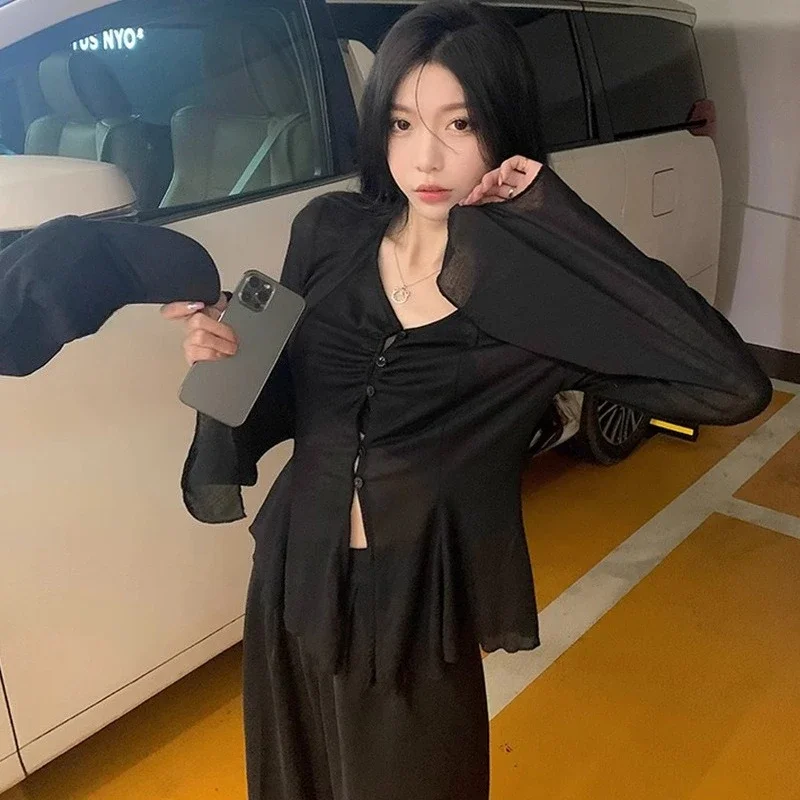 Sheer Flare Sleeve Blouse - Y2 - Women'S Fashion incelemesi ve fiyatı