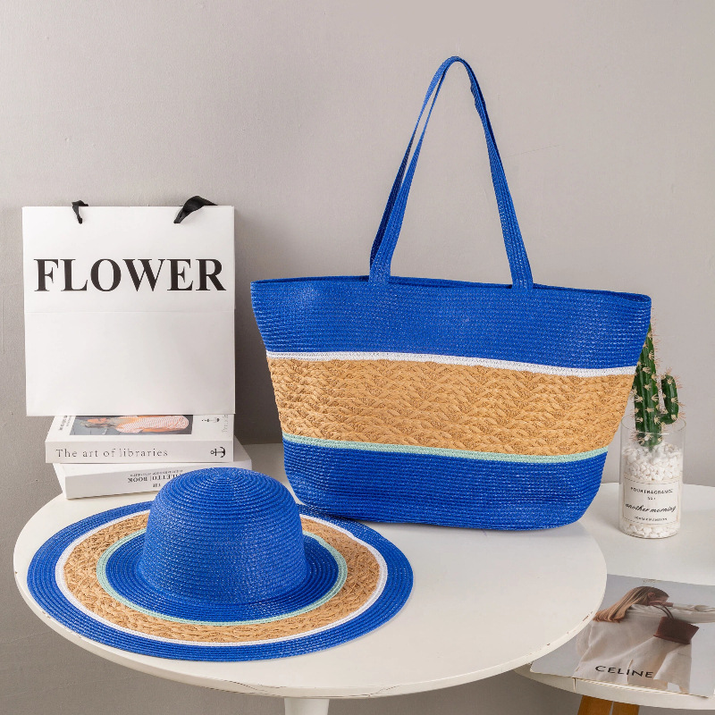 Large Capacity Striped Straw H - Straw Hat Summer incelemesi ve fiyatı