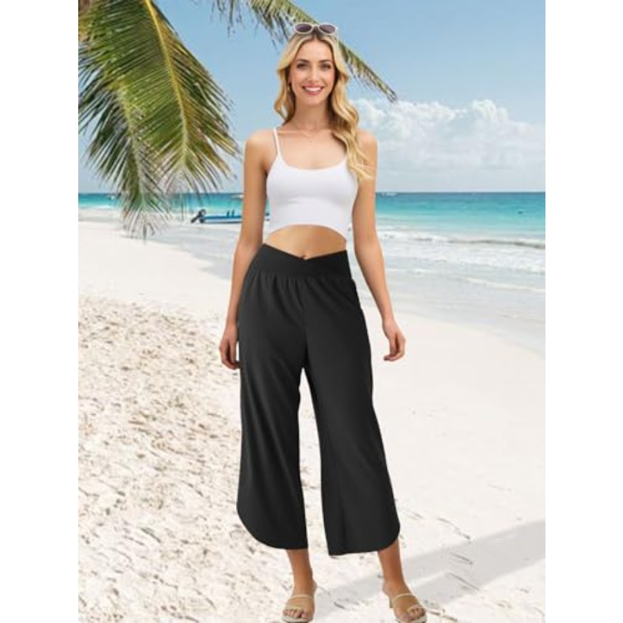 Wide Leg Capri Pants for Women - Wide Leg Palazzo Pants incelemesi ve fiyatı