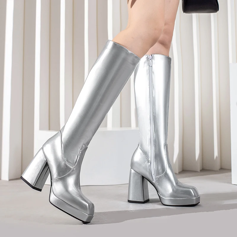 Green Winter Women Platform Kn - Women'S Fashion Knee High Boots incelemesi ve fiyatı