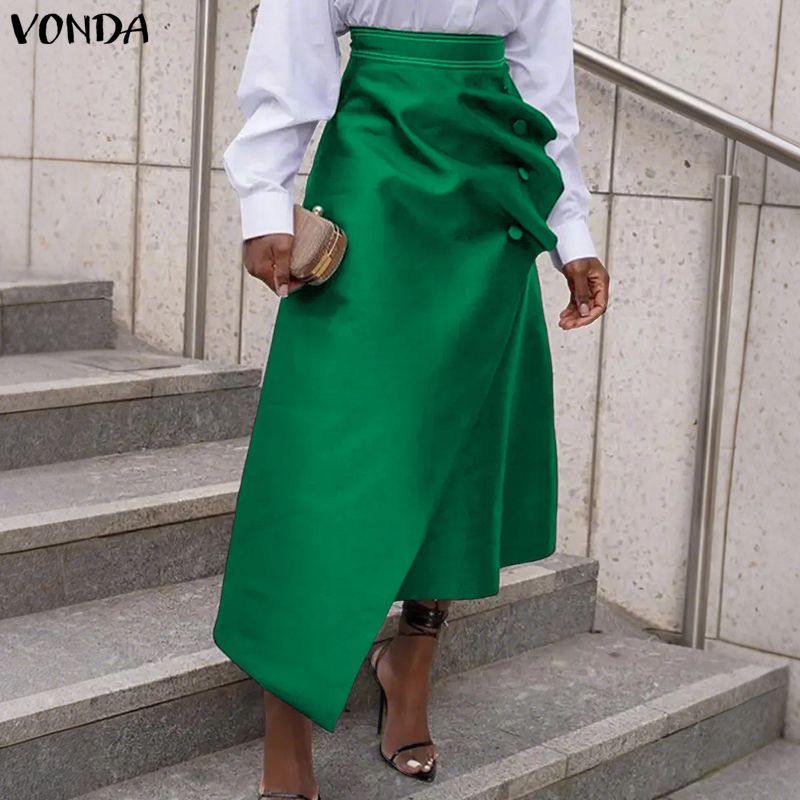 VONDA Plus Size 5XL Elegant Wo - A-Line Skirt Midi incelemesi ve fiyatı