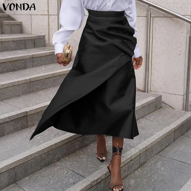 VONDA Plus Size 5XL Elegant Wo - A-Line Skirt Midi incelemesi ve fiyatı