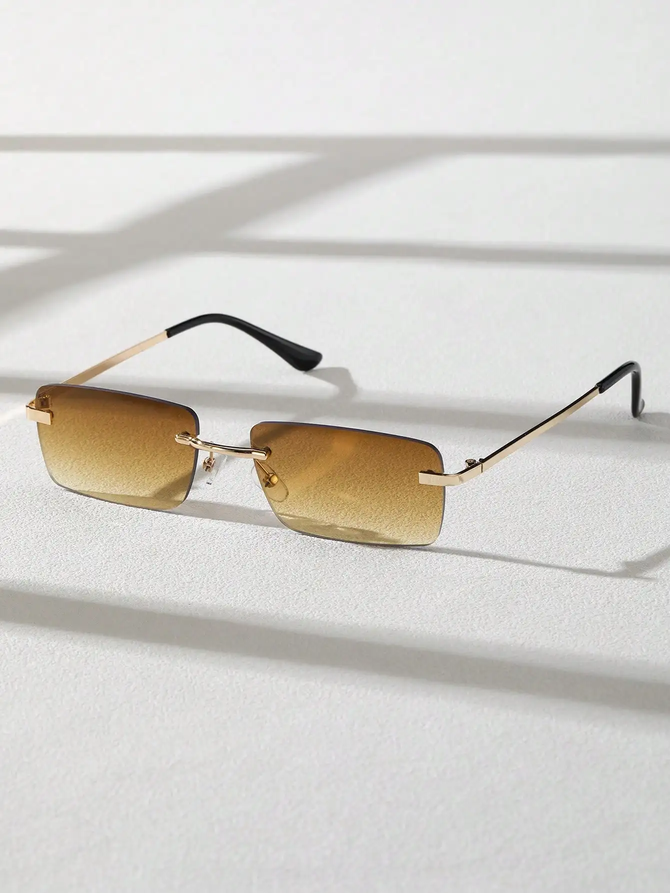 Retro Men Metal Square Rimless - Women'S Fashion Eyeglasses incelemesi ve fiyatı