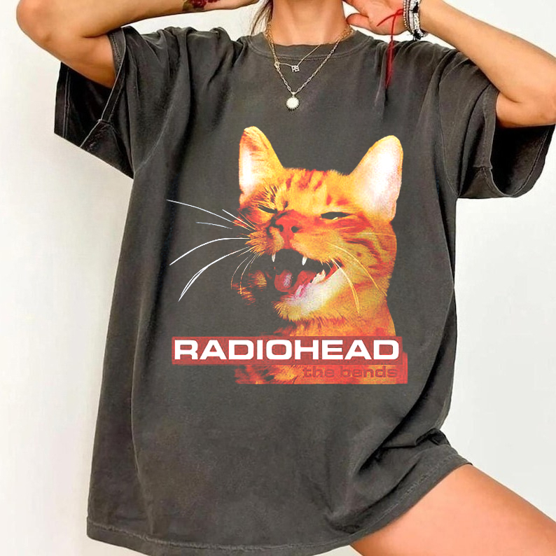 Radiohead The Bend Cat Graphic - Women'S Fashion From The 90S incelemesi ve fiyatı
