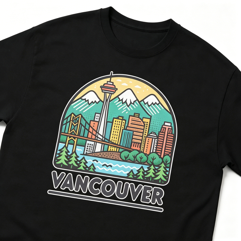 Vancouver Skyline Graphic T-Sh - Women'S Fashion Vancouver incelemesi ve fiyatı