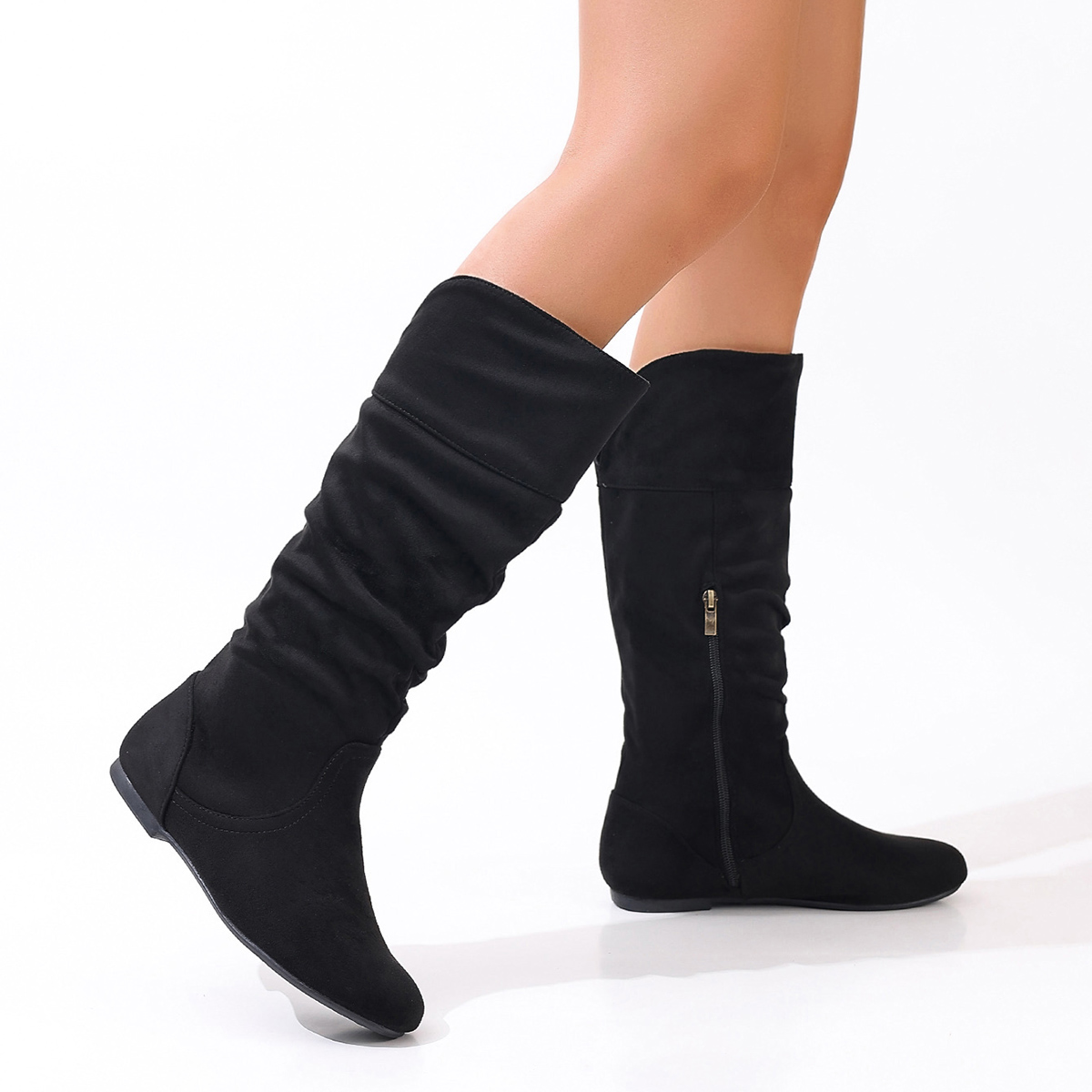 European and American solid co - Women'S Fashion Knee High Boots incelemesi ve fiyatı