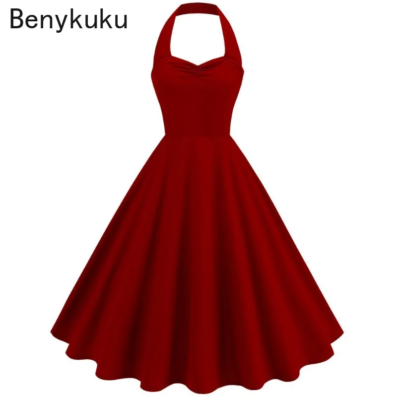 Solid Backless Pin Up 50s 60s  - Women'S Fashion Of The 60S incelemesi ve fiyatı