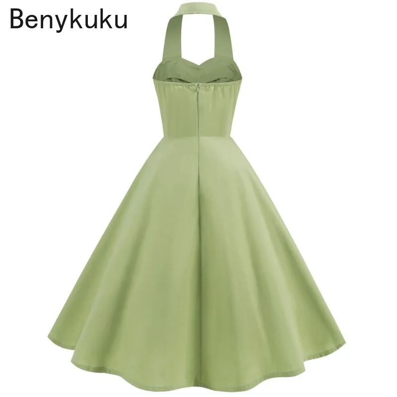 Solid Backless Pin Up 50s 60s  - Women'S Fashion Of The 60S incelemesi ve fiyatı