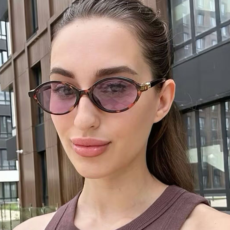 Fashion Oval Simple Sunglasses - Women'S Fashion Eyeglass Frames incelemesi ve fiyatı