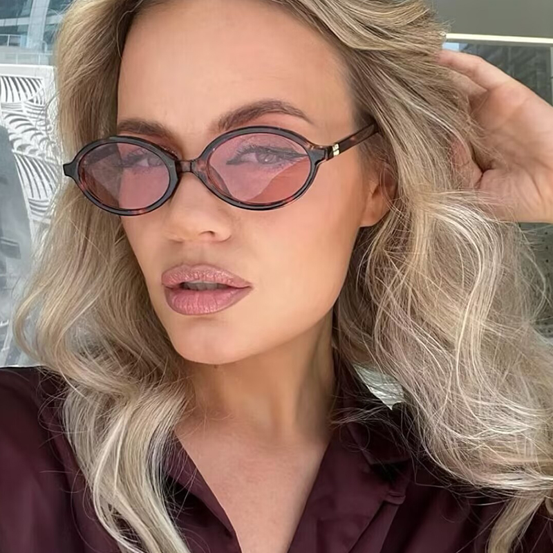 Fashion Oval Simple Sunglasses - Women'S Fashion Eyeglass Frames incelemesi ve fiyatı