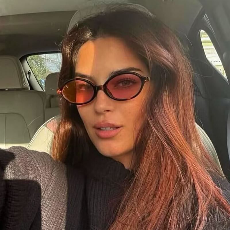Fashion Oval Simple Sunglasses - Women'S Fashion Eyeglass Frames incelemesi ve fiyatı