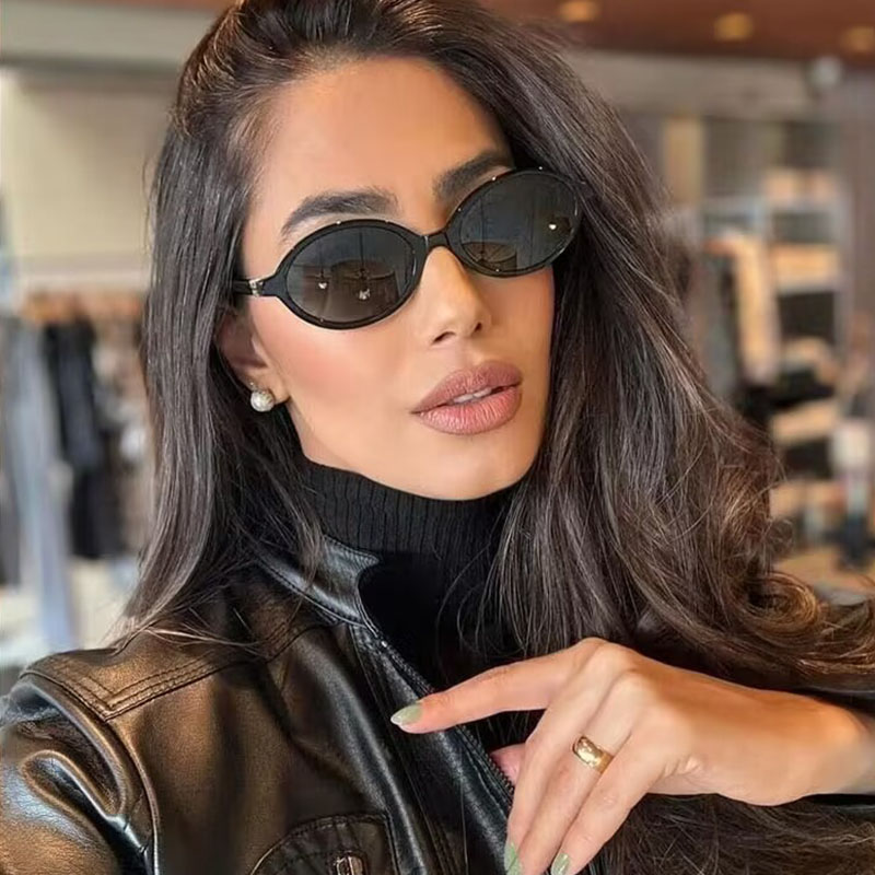 Fashion Oval Simple Sunglasses - Women'S Fashion Eyeglass Frames incelemesi ve fiyatı