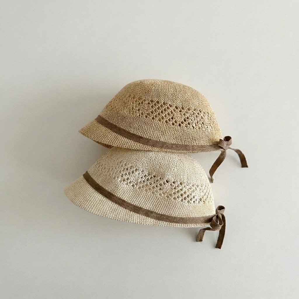 Summer Kids Flat Cap 2-5T Holl - Straw Hat Summer incelemesi ve fiyatı