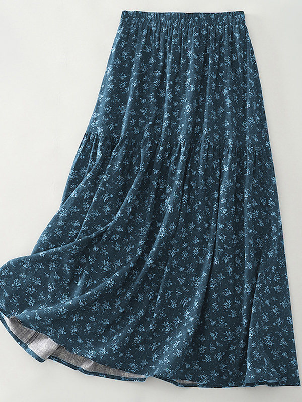 High Waist Floral Print Midi S - A-Line Skirt Midi incelemesi ve fiyatı