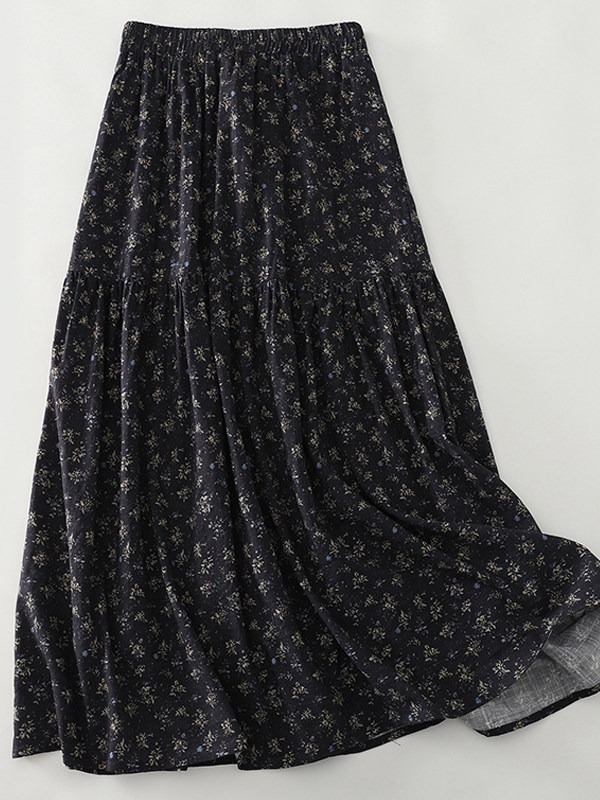 High Waist Floral Print Midi S - A-Line Skirt Midi incelemesi ve fiyatı