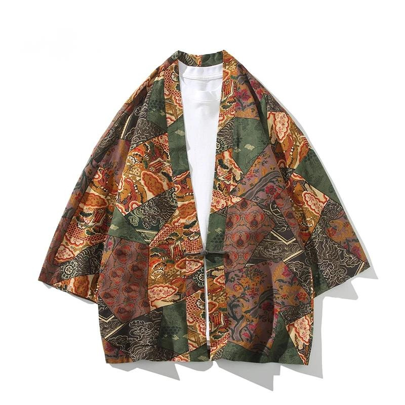 Ethnic Style Print Yukata Men  - Women'S Fashion Suit incelemesi ve fiyatı