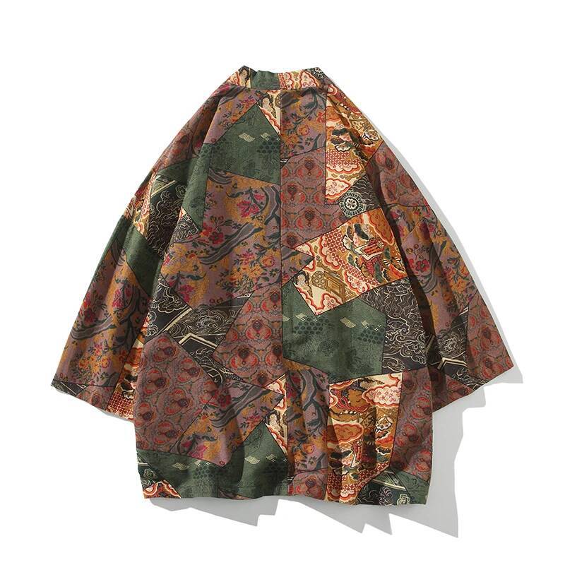 Ethnic Style Print Yukata Men  - Women'S Fashion Suit incelemesi ve fiyatı