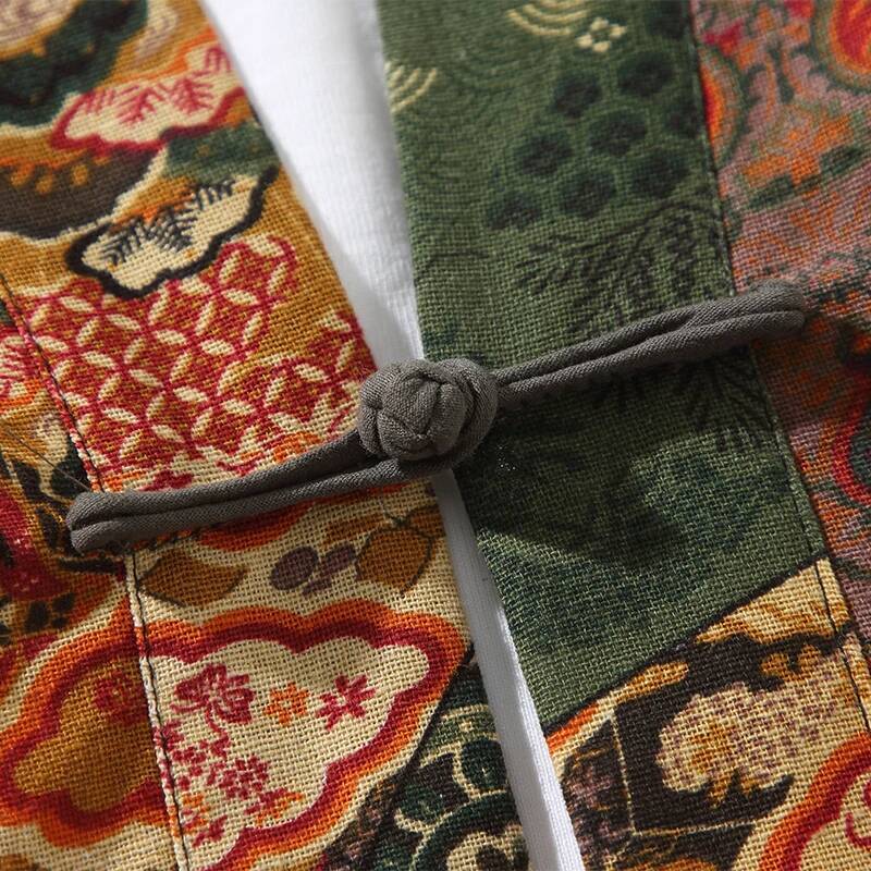 Ethnic Style Print Yukata Men  - Women'S Fashion Suit incelemesi ve fiyatı