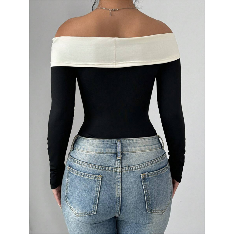 Bowknot Decor Off Shoulder Bod - Women Fashion Style incelemesi ve fiyatı