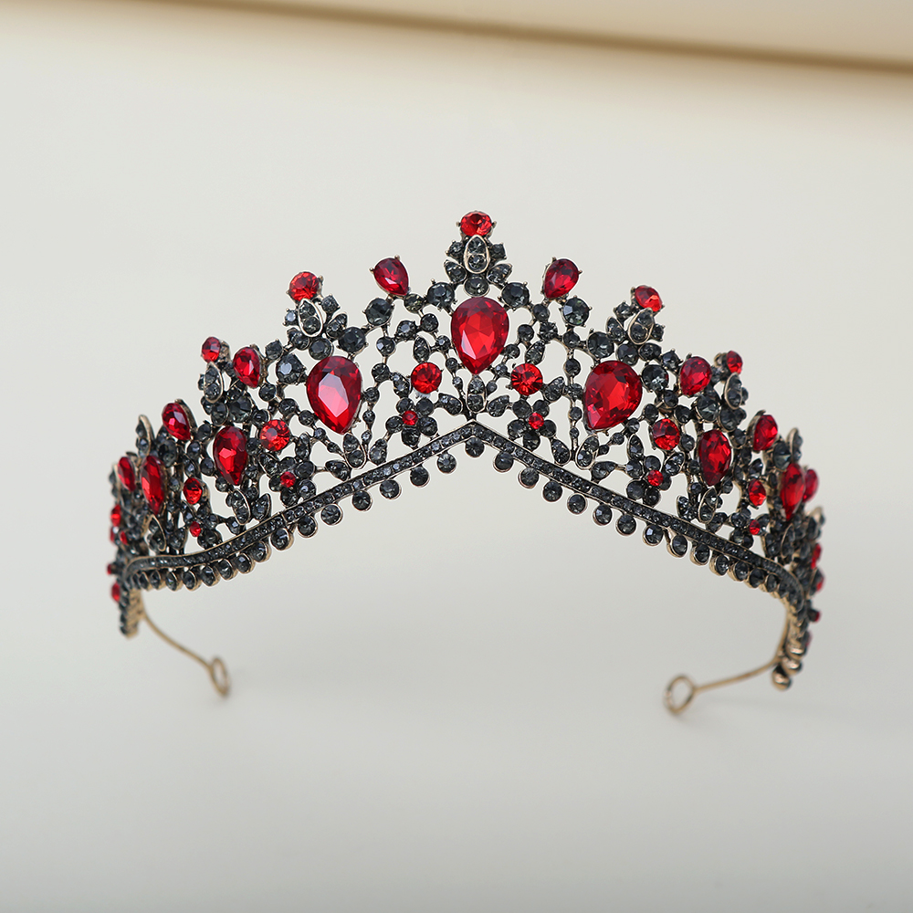 Dark Ruby Black Diamond Crown  - Women Fashion Style incelemesi ve fiyatı