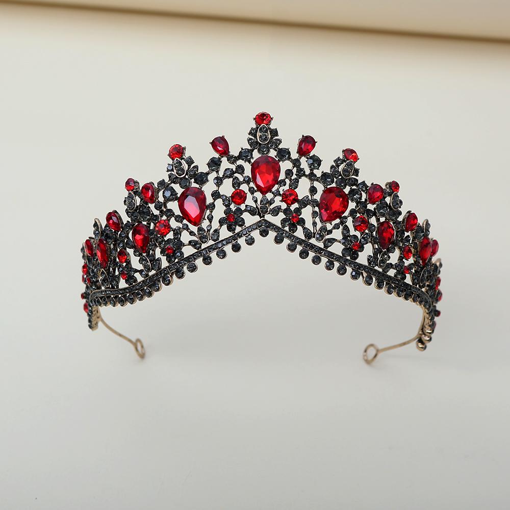 Dark Ruby Black Diamond Crown  - Women Fashion Style incelemesi ve fiyatı