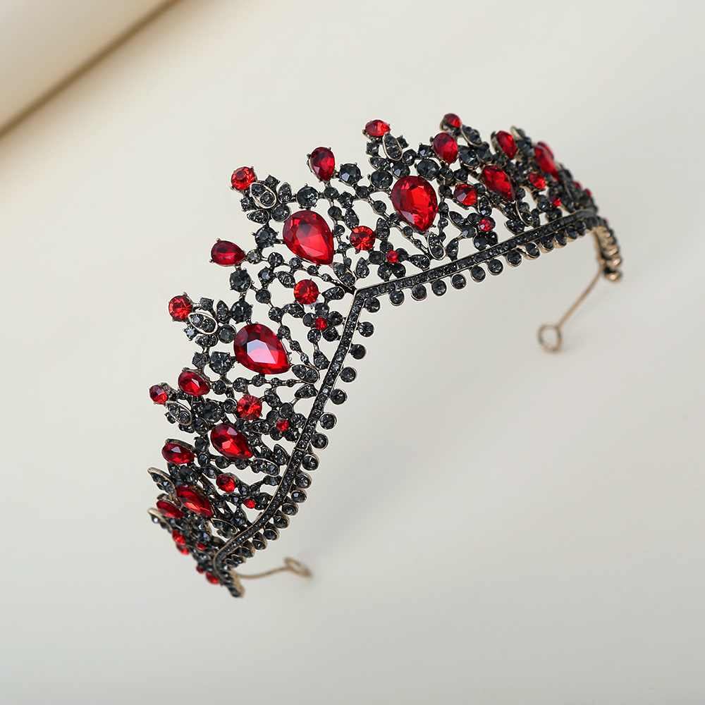 Dark Ruby Black Diamond Crown  - Women Fashion Style incelemesi ve fiyatı