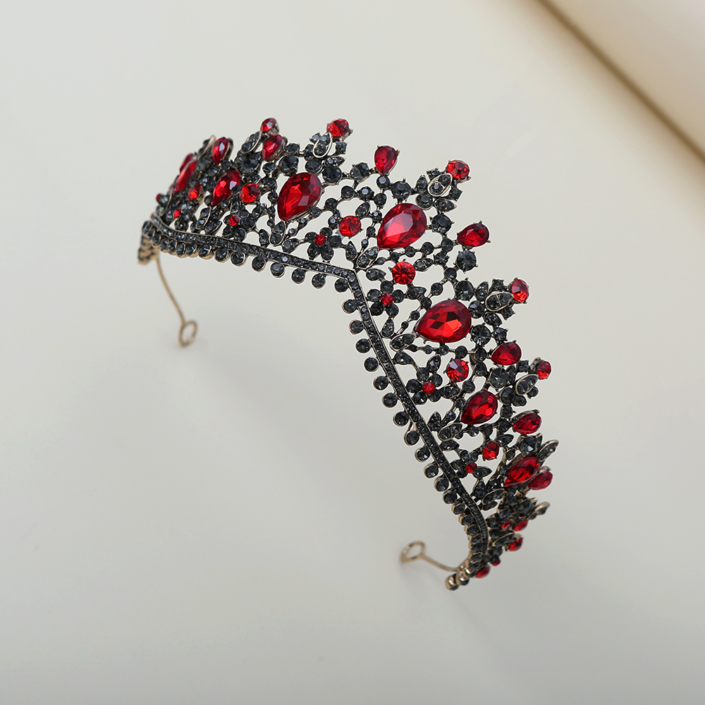 Dark Ruby Black Diamond Crown  - Women Fashion Style incelemesi ve fiyatı